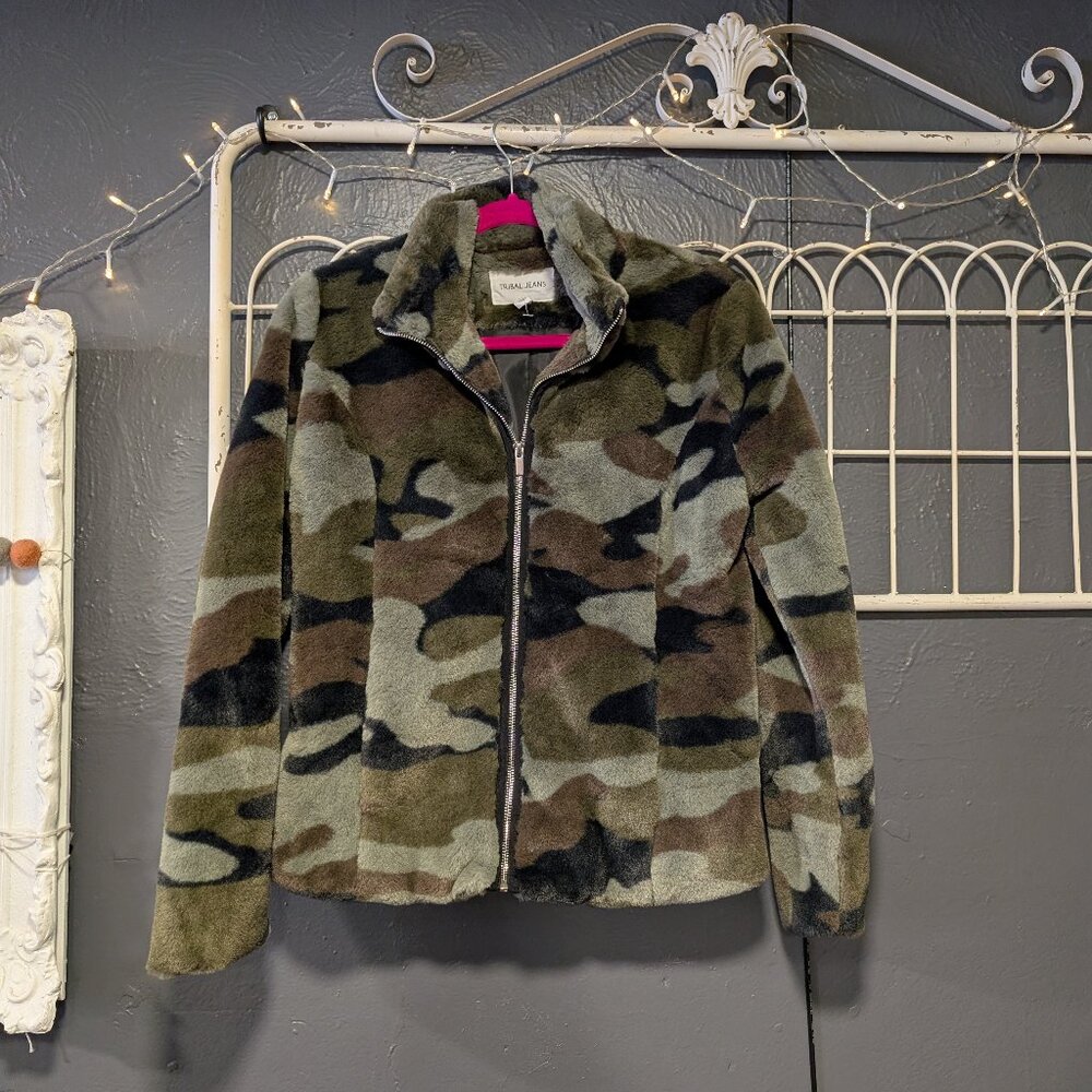 Size XS. Tribal Jeans Camo Jacket